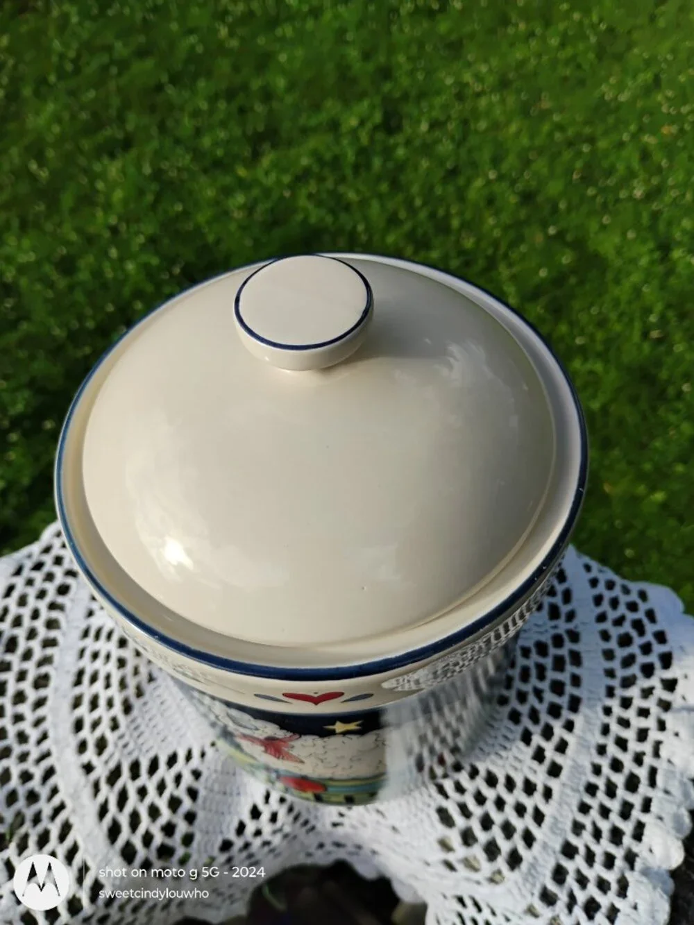 Certified International stoneware canister